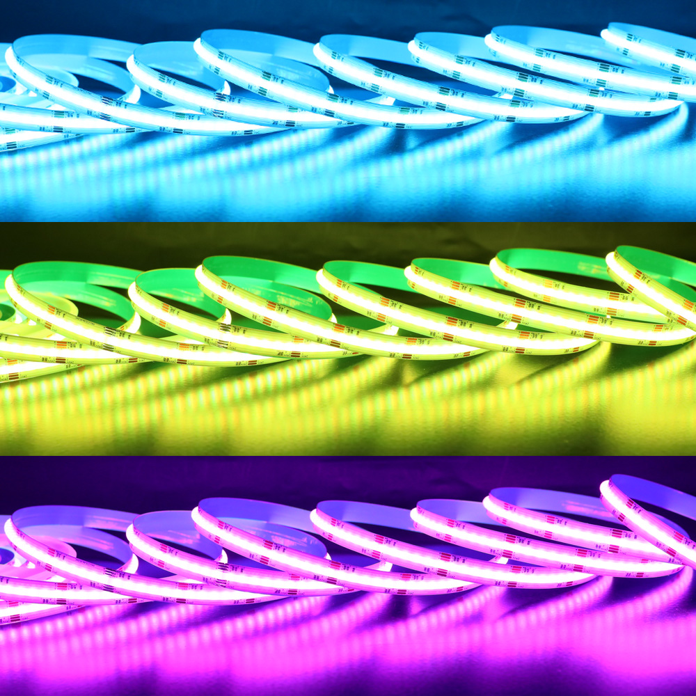 DC24V RGB CCT Color Changing Flexible COB LED Strip DC24V RGB CCT Color Changing Flexible COB LED Strip